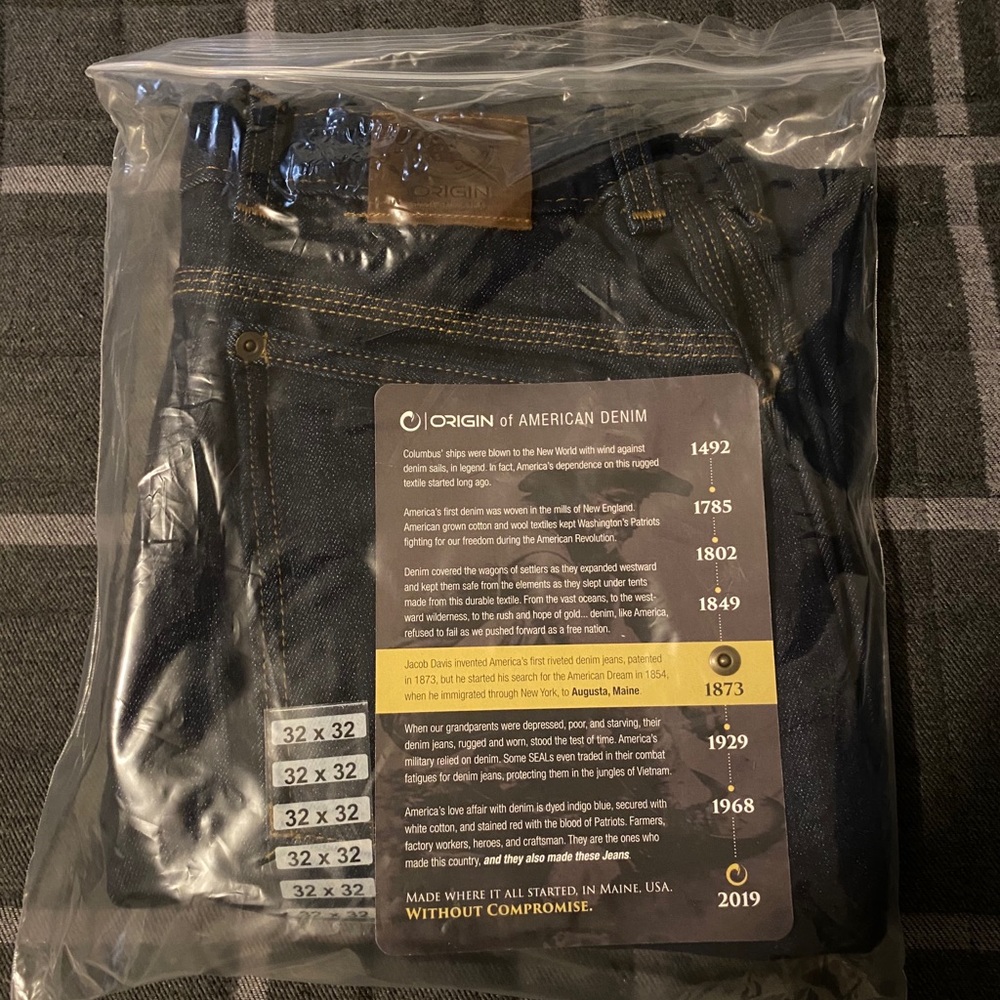 Origin of Maine- Factory Denim Jeans